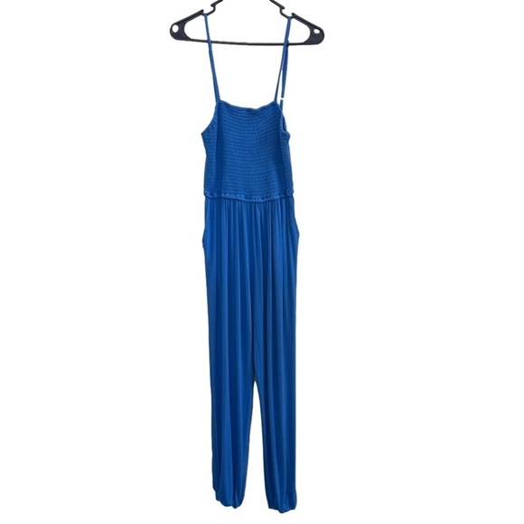Women's Main Strip Spaghetti Strap Tube Top Jumpsuit. Size Large - Picture 1 of 8